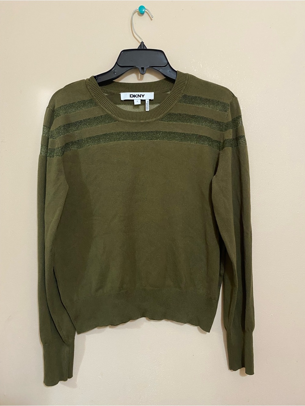 DKNY Olive Green Crewneck Sweater size Small